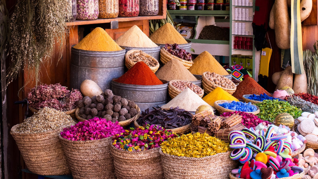 Journey through the Scented Spice Markets of Marrakech, Morocco